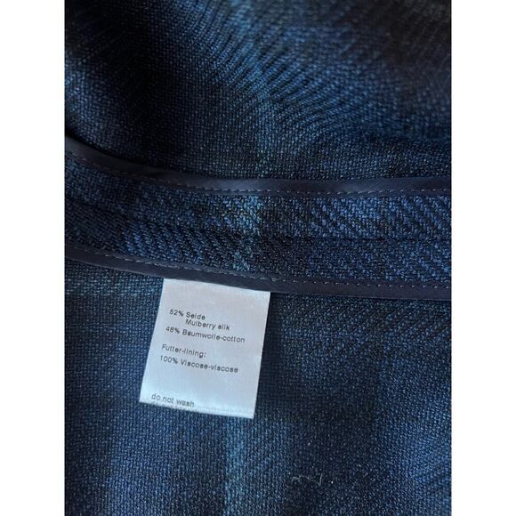 Akris Glenn Cotton-Silk Plaid Blazer Size 10 MSRP $3,990 - Picture 15 of 15